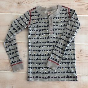 Boys Hanna Andersson mountain pattern pajama shirt